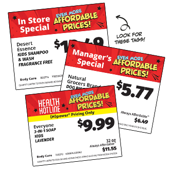 Even More Affordable Price Tags