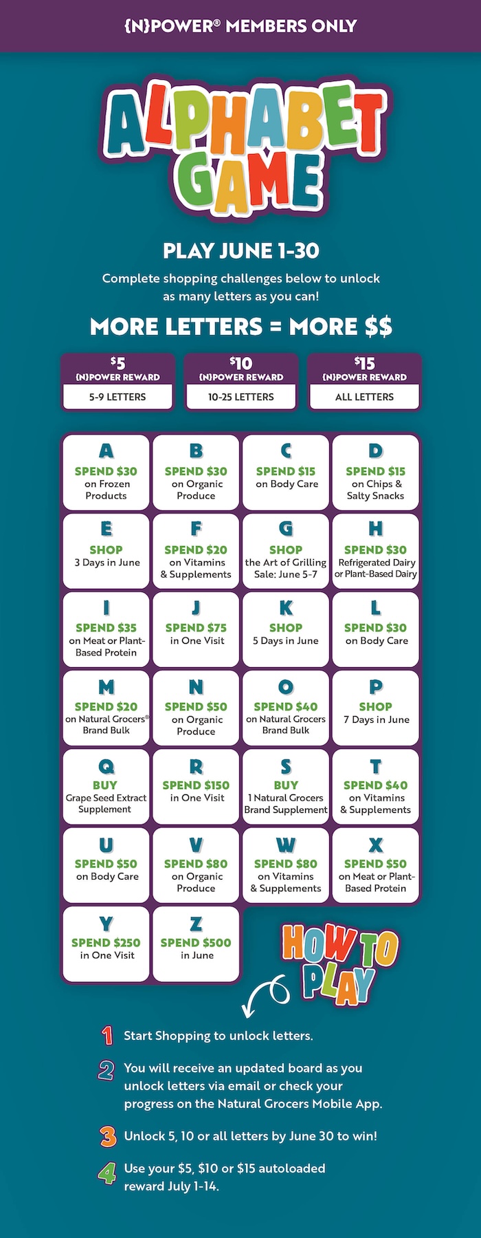 {N}power® Alphabet Game