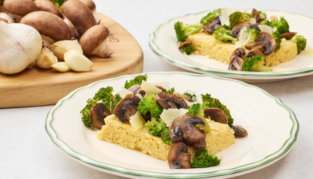 Millet Polenta with Sautéed Vegetables