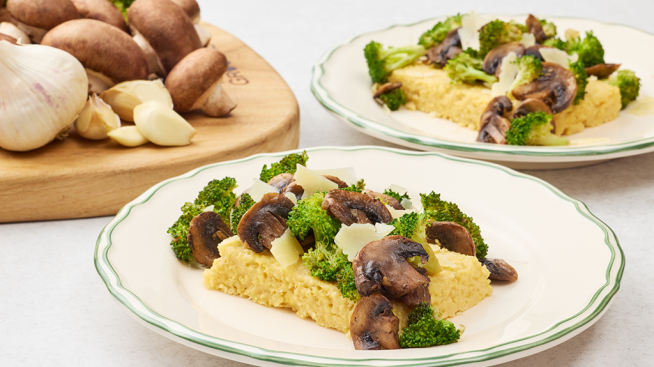 Millet Polenta with Sautéed Vegetables